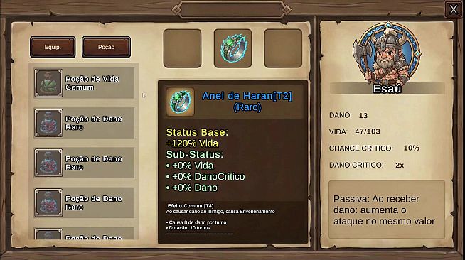 Dama e Dungeons: 2D