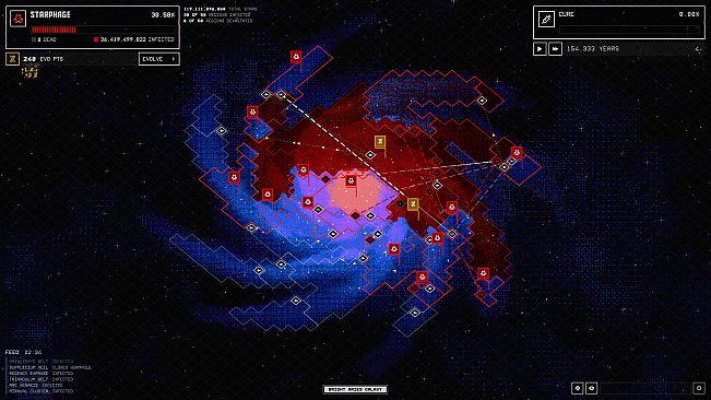 STARPHAGE: Galactic Plague Simulator