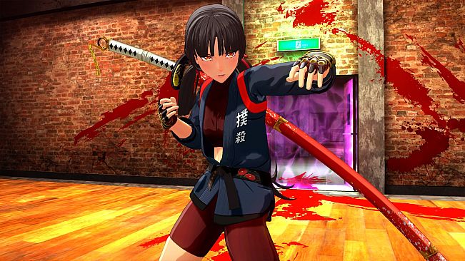 OneeChanbara ORIGIN - Exclusive Saki Costume: Tsubaki-Style Mortal Combat Gi Dark Navy