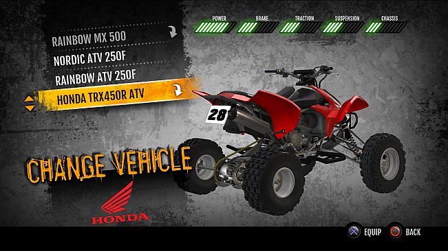 MX vs. ATV Supercross Encore - Honda TRX450R ATV