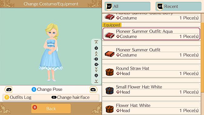 Frontier Summer Clothes Set - WorldNeverland - Daily Life in the Elnea Kingdom - Another Life Adventure