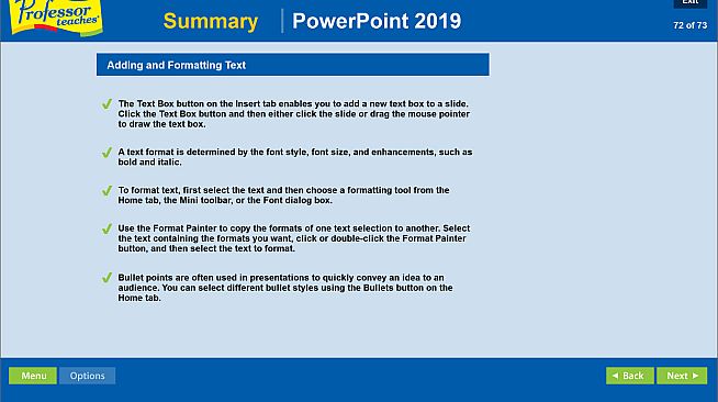 Professor Teaches PowerPoint 2019