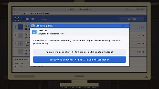 Open Headcount: A Corporate-Hell Roguelike