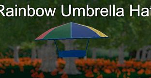 Hide and Seek - Rainbow Umbrella Hat