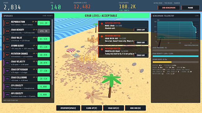 ONE MILLION CRABS