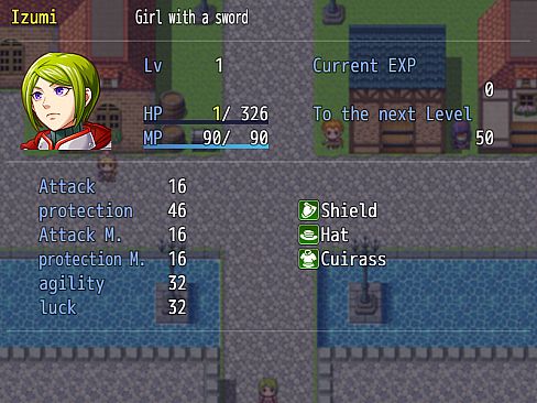 Girl with a big SWORD