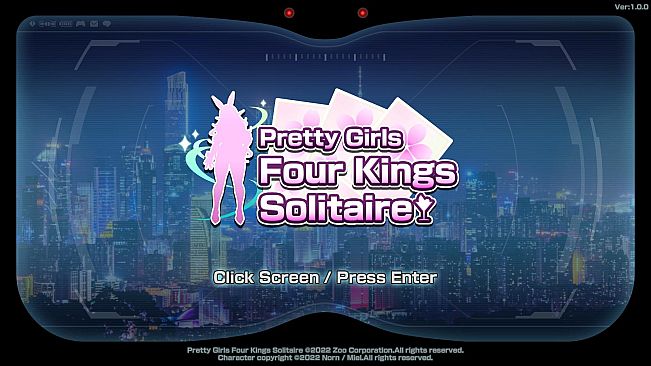 Pretty Girls Four Kings Solitaire