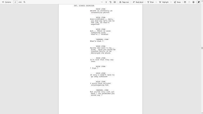 Welcome To... Chichester 2 - No Extra Regrets For The Future Script