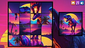 OG Puzzlers: Synthwave Dinosaurs