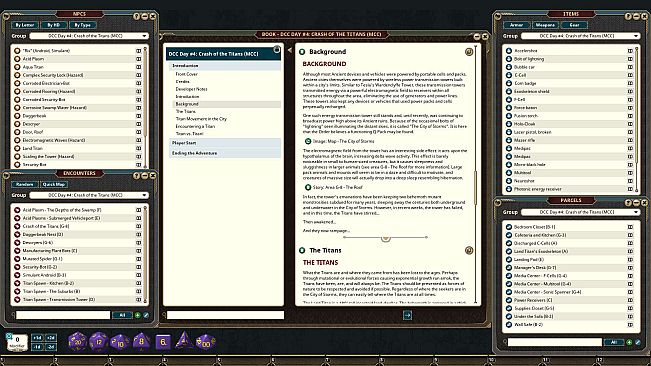 Fantasy Grounds - DCC Day #4: Crash of the Titans (MCC)