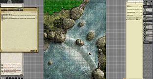 Fantasy Grounds - Pathfinder RPG - Pathfinder Flip-Mat - Classic Falls and Rapids