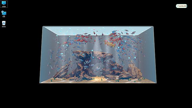 DeskFins: Desktop Aquarium