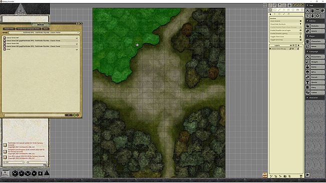 Fantasy Grounds - Pathfinder RPG - Pathfinder Flip-Map - Classic Forest