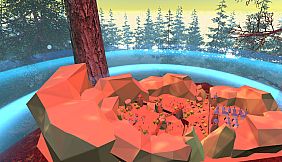 VR Wonderland: mini civilizations in a forest