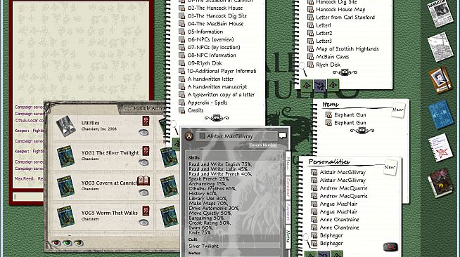 Fantasy Grounds - Call of Cthulhu: Shadows of Yog-Sothoth