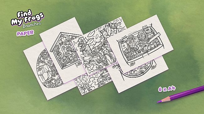Find My Frogs: Branches - Paper