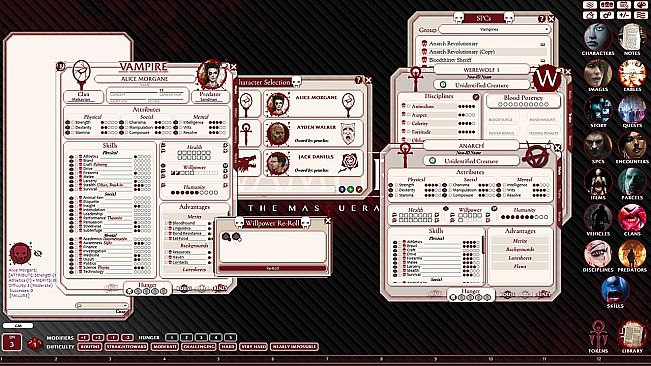 Fantasy Grounds - Vampire the Masquerade 5th Edition Ruleset (VTM5TH)