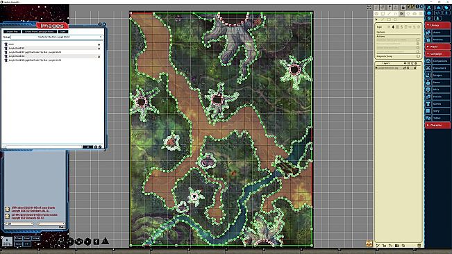 Fantasy Grounds - Starfinder RPG - Flipmat-Jungle World