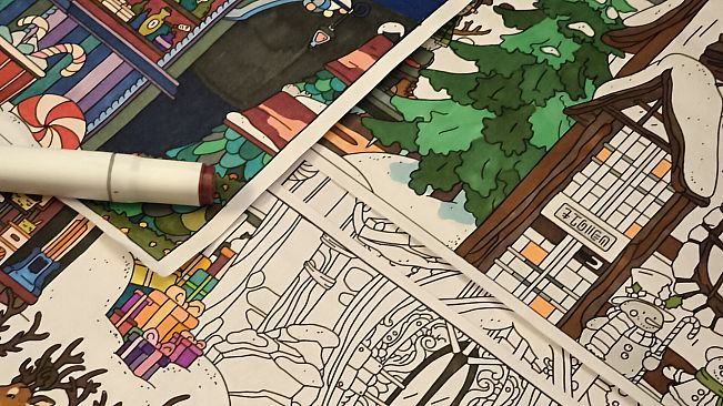 FIND KITTENS 8: Happy New Year - Coloring Book