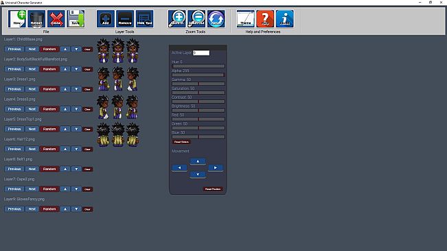 Universal Character Generator