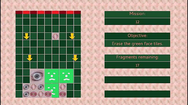 Falling Face Fragments