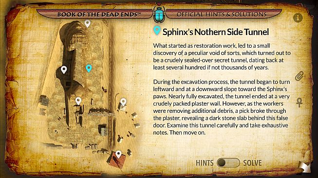Riddle of the Sphinx (DCL) Book of the Dead Ends (in-game hints+solutions)