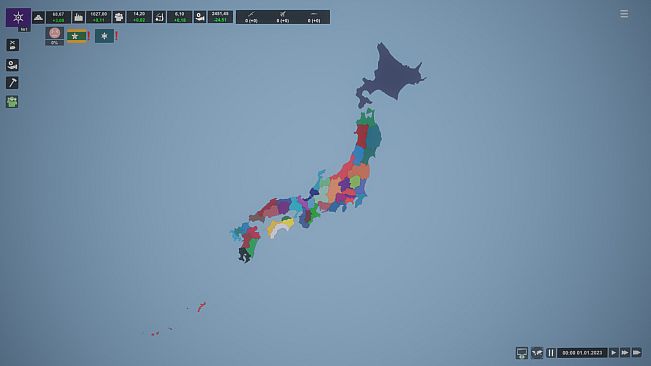 Simulator Countries - regions of Japan