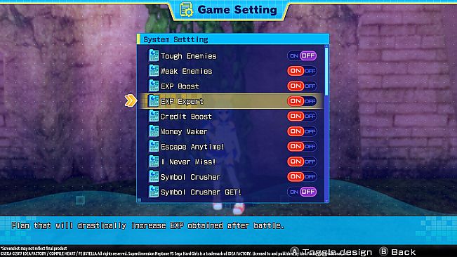 Superdimension Neptune VS Sega Hard Girls - EXP Expert