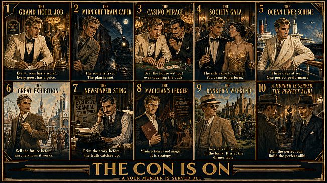 Your Murder Is Served - The Con Is On: A Caper-Scenario DLC