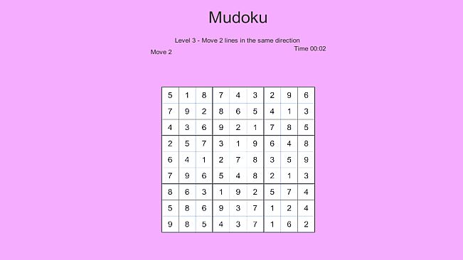 Mudoku - next Sudoku