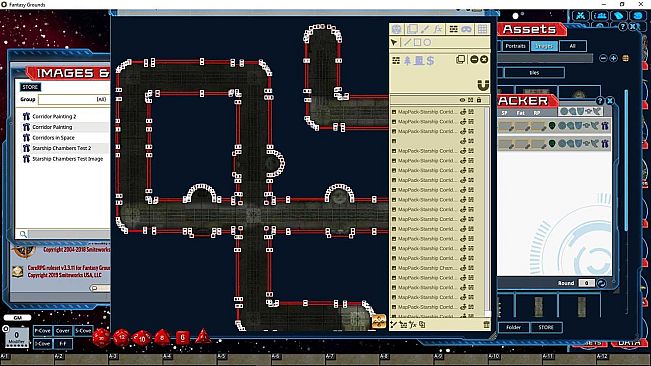 Fantasy Grounds - Pathfinder Map Pack: Starship Corridors