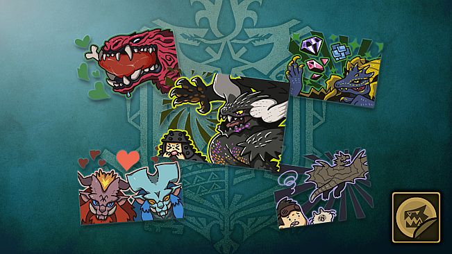 Monster Hunter: World - Sticker Set: Monsters of the New World