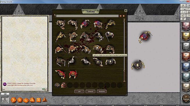 Fantasy Grounds - PixelFigs Half-Orcs Token and Portrait Pack