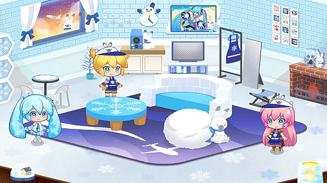 Hatsune Miku Logic Paint S+ SNOW MIKU Sky Town