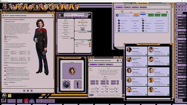 Fantasy Grounds - Star Trek Adventures: Voyager Player Characters