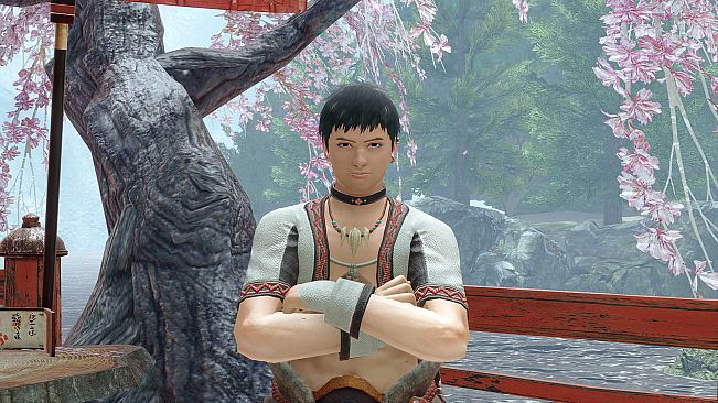 Monster Hunter Rise - "Leather Choker" Hunter layered armor piece