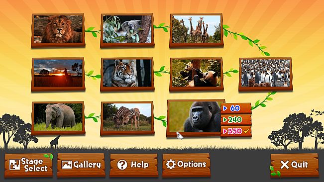 Wild Animals - Animated Jigsaws