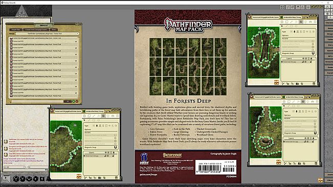 Fantasy Grounds - Pathfinder RPG - GameMastery Map Pack: Forest Trails