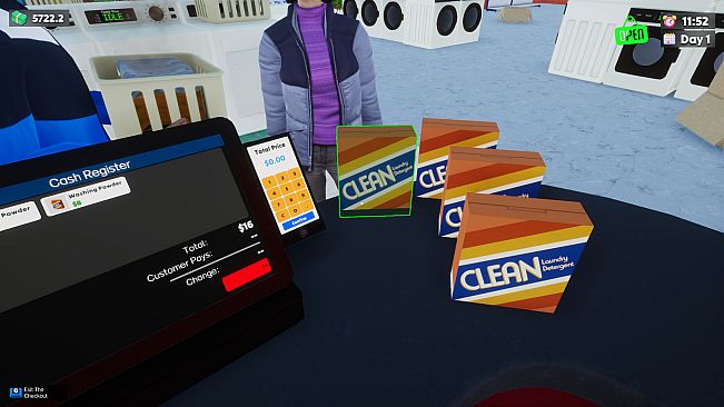 Laundry & Supermarket Simulator