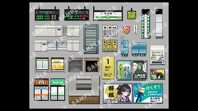 RPG Maker MV - SERIALGAMES LivingGoodCity TILESET LocalStation SET