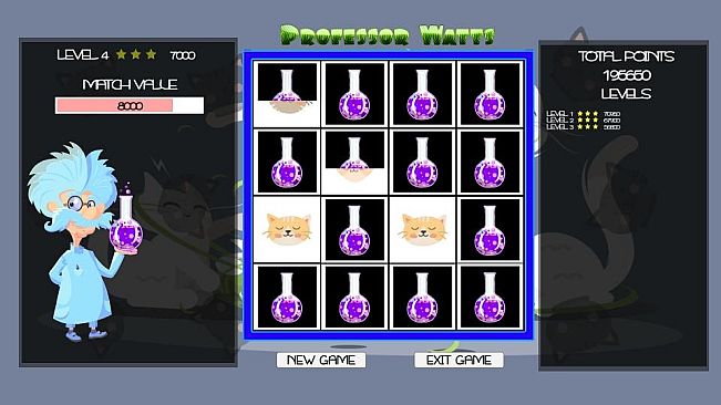 Professor Watts Memory Match: Cats