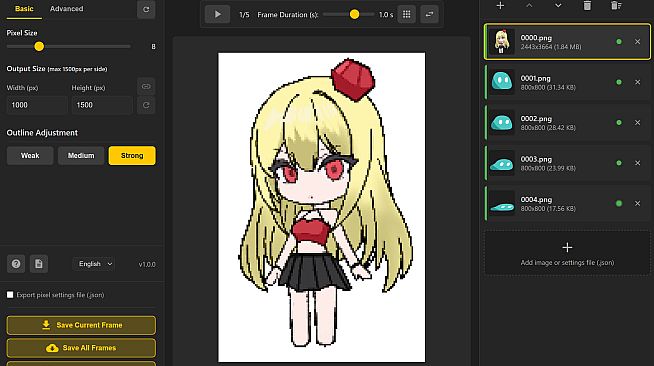 AnimSprite Pixelizer - Convert Hand-drawn Animations to Pixel Art