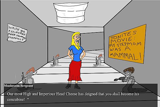 Invasion of the Mushroom Men of Planet Y!