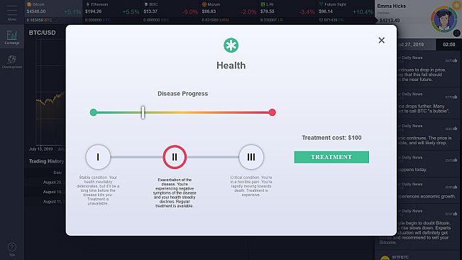 Cryptofall: Investor simulator