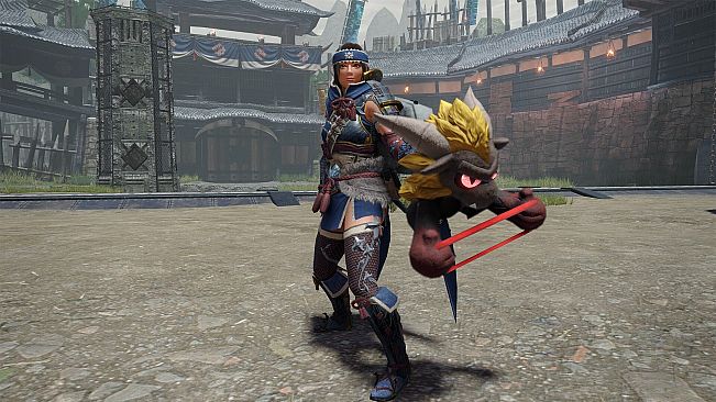 Monster Hunter Rise - "Stuffed Rajang" Hunter layered weapon (Bow)