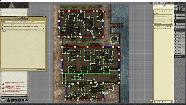Fantasy Grounds - Pathfinder RPG - Pathfinder Flip-Mat - Classic Warehouse