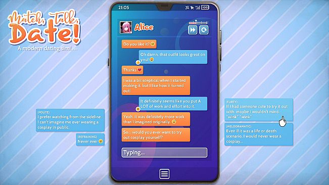 Match, Talk, Date! - A modern dating sim!