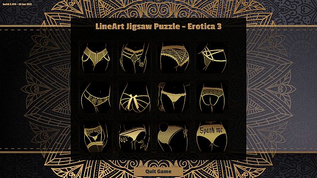 LineArt Jigsaw Puzzle - Erotica 3