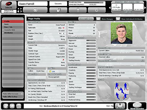 Rugby Union Team Manager 2015