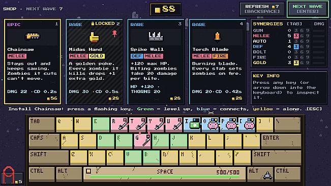 Keyboard vs. Zombies